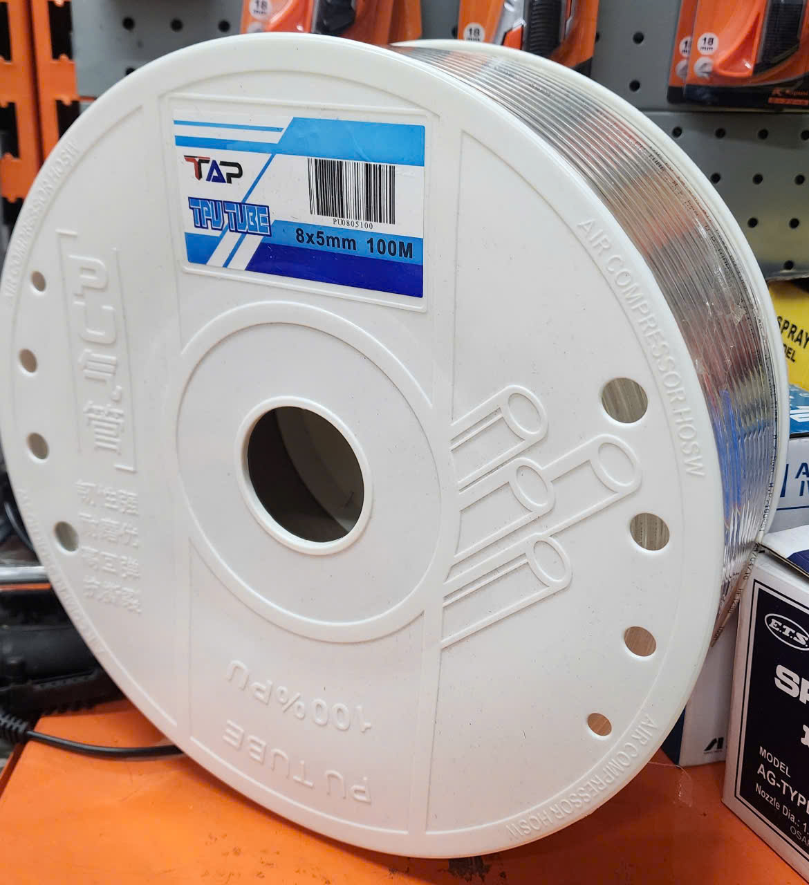 Ống PU TAP  trắng 5*8*100m_8C/T