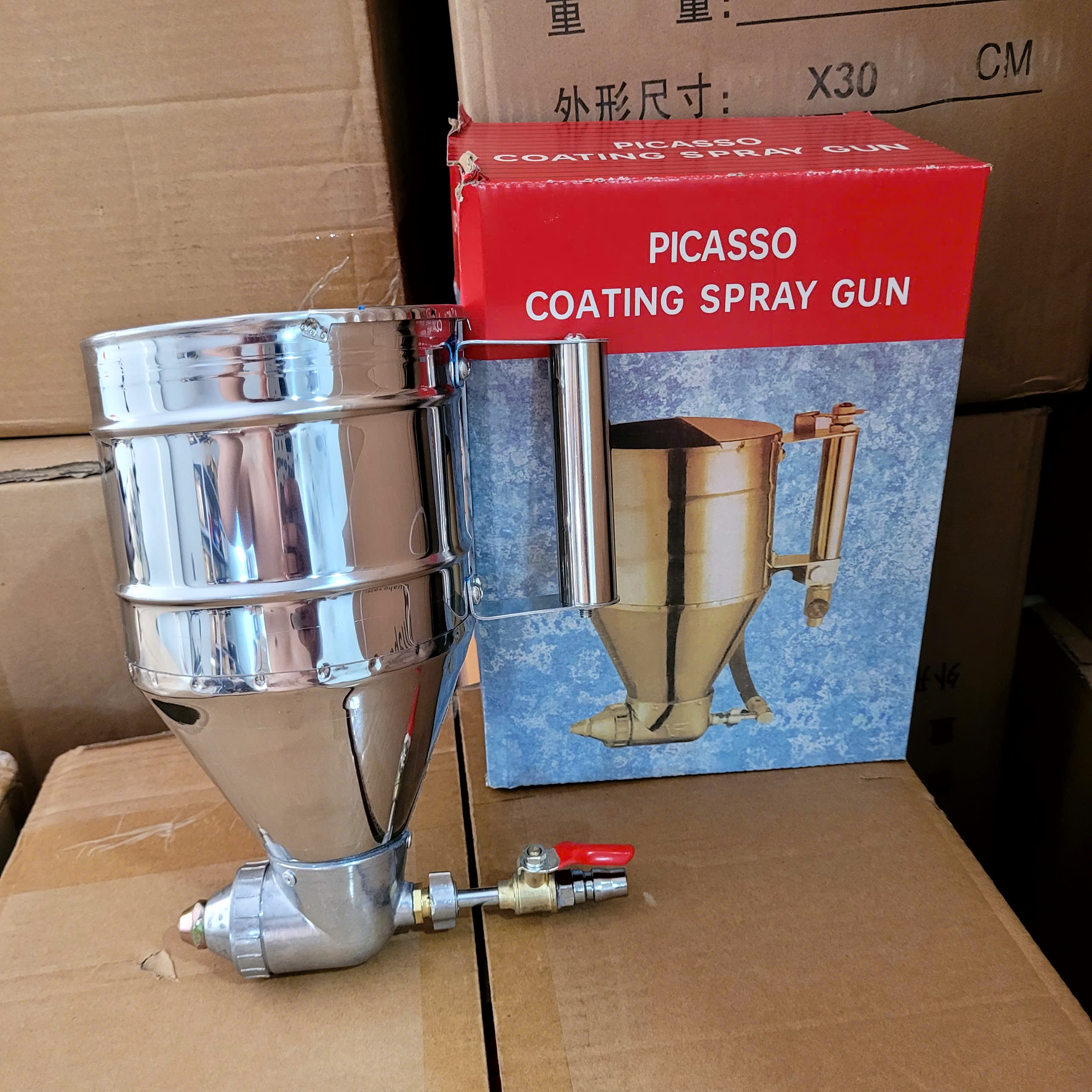 Súng phun GAI bình Inox PICASSO 2lít_20C/T_V8