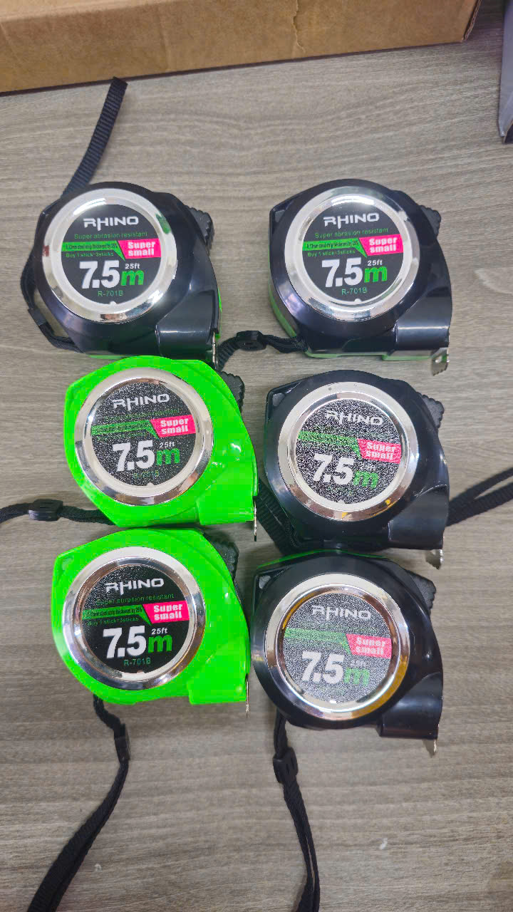 Thước kéo RHINO 5M19 ĐEN _XANH_12C/H/120