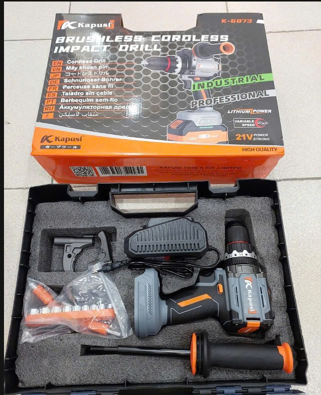 Thân máy khoan pin KPS 21V XÁM_K6873_05C/T