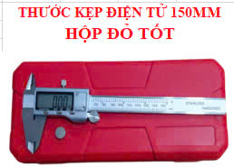 Thước kẹp điện tử 150 hộp nhựa ĐỎ_TỐT_50C/T