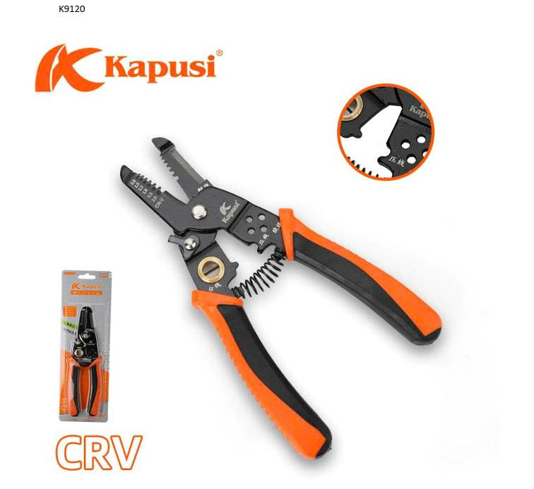 kìm cắt cáp+tuốt dây điện đa năng 8 in1 kps_k9120_15/90