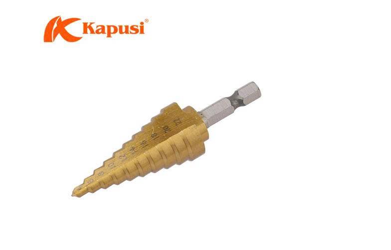 Mũi khoan tháp 4-22 Thẳng KPS vỉ_ Đuôi lục giác_K3235_(V8)