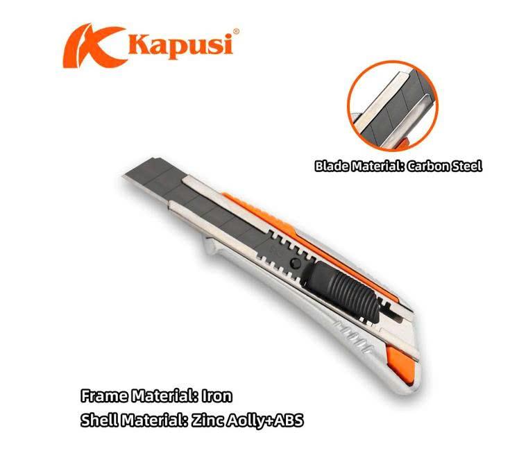 Dao cắt giấy Kps XÁM_VIỀN cam K8743 Không tặng lưỡi_36/216 (V8)