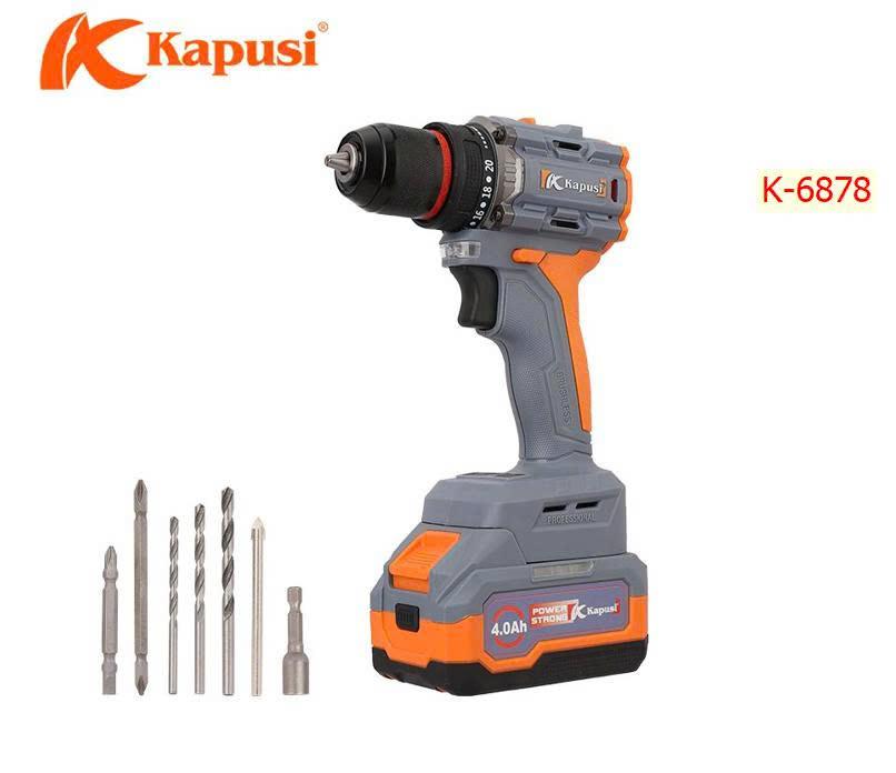 Thân máy khoan pin KPS 2 pin 2 tốc độ 10mm_21V_K6878