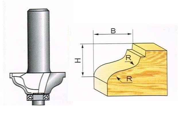 Router sen cánh lượn 1/2*5/8
