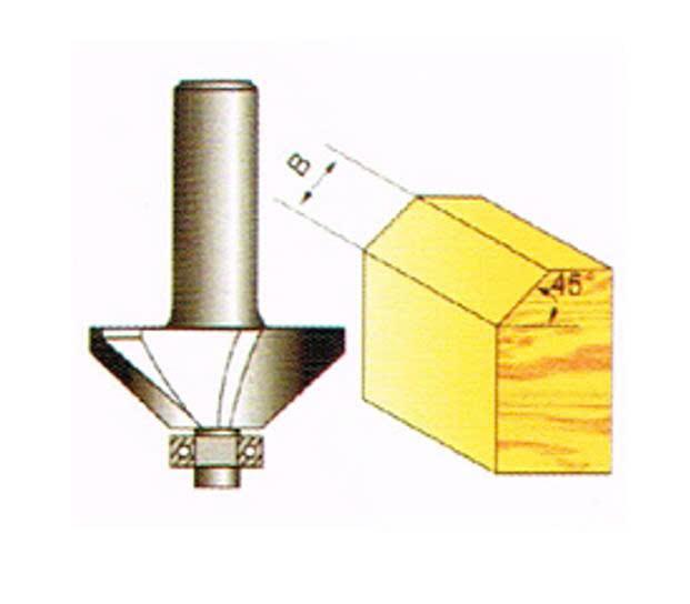 Router vát 45 1/4x1/2