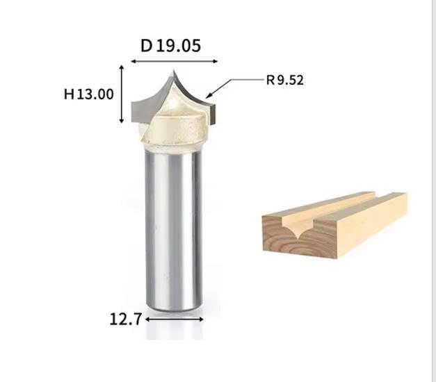 Router điêu khắc đầu nhọn 1/4x5/8