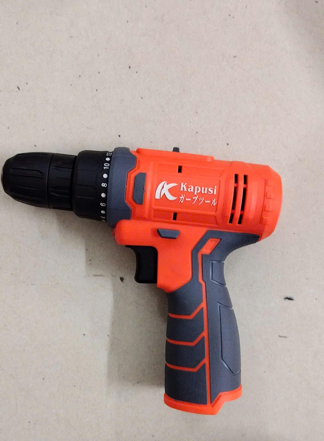 Máy khoan pin KPS 2 pin 2 tốc độ 12V_K6880_ THÂN XÁM CAM